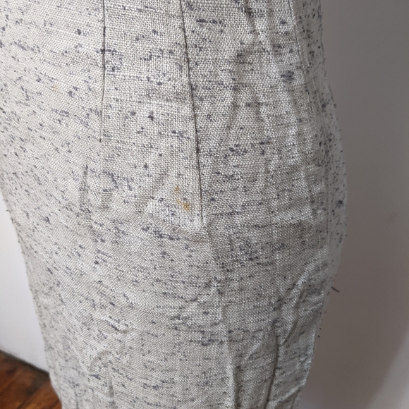 (3) vtg 1940s / 1950s  misty french country grey day dress - Picture 5 of 6